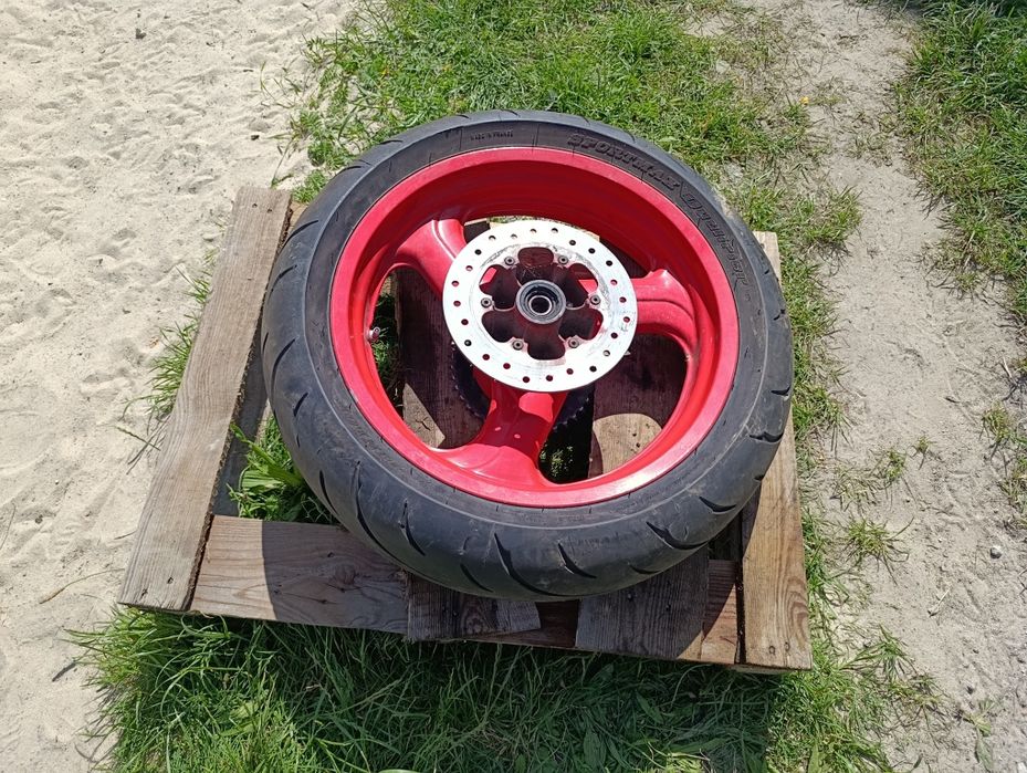 Koło tył tylne felga opona Aprilia RS 125 RS125 zębatka tarcza Dunlop