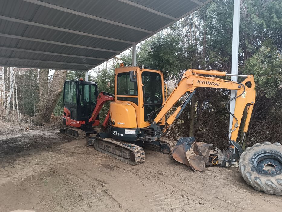 Usługi minikoparka wozidło transportowe wynajem sprzętu budowlanego