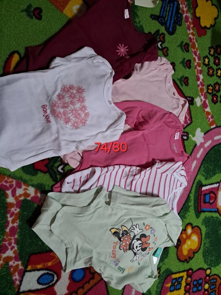 Ubrania dziecięce, body, pajace, spodnie, bluzy