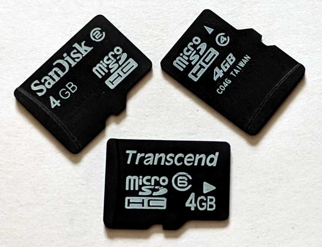 3 x Karta pamięci 4gb microSD Micro SD HC 4 GB ( 3 sztuk )