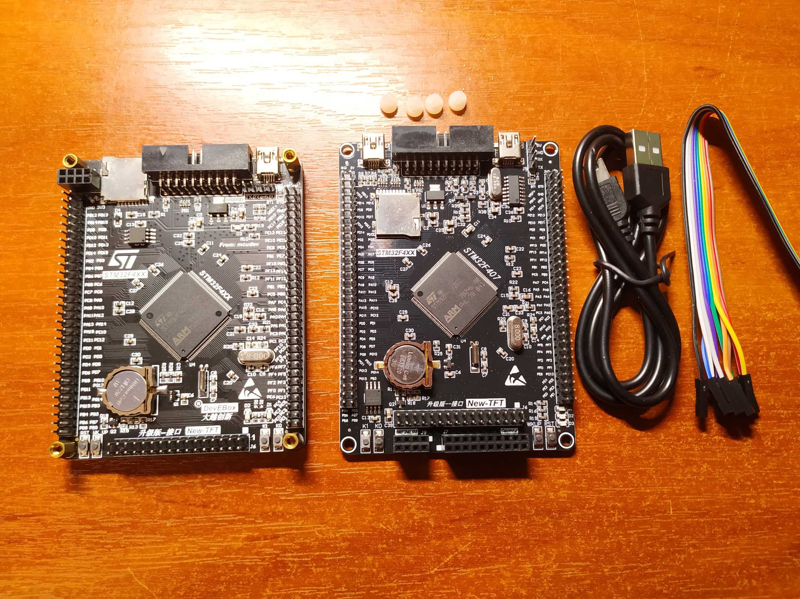 Отладочная плата на микроконтроллере STM32F407ZGT6 (для обучения)