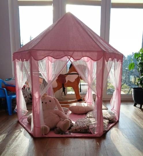 Nowy namiot dla dzieci domek zamek pałac do pokoju i ogrodu