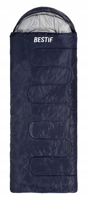 ŚPIWÓR 210x75cm KOŁDRA 2W1 z kapturem turystyczny ciepły