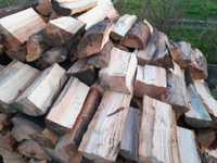 Drewno opałowe pocięte połupane
