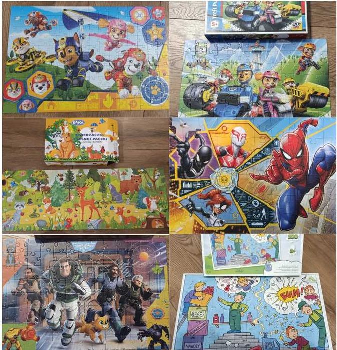 Zestaw puzzli dla 100-180, 24 zestawy, trefl, clementoni