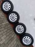 4 koła felgi alu oryginalne Audi 5x112 + opony lato 205/60/15