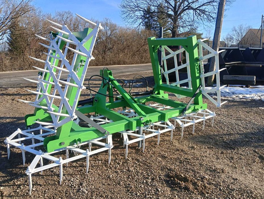 BRONY HYDRAULICZNIE składane ciężkie polowe -5pól -2 siłowniki-20 ząb