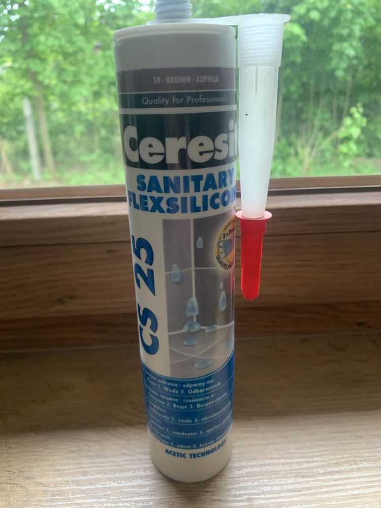 Silikon sanitarny Ceresit 59 Brown