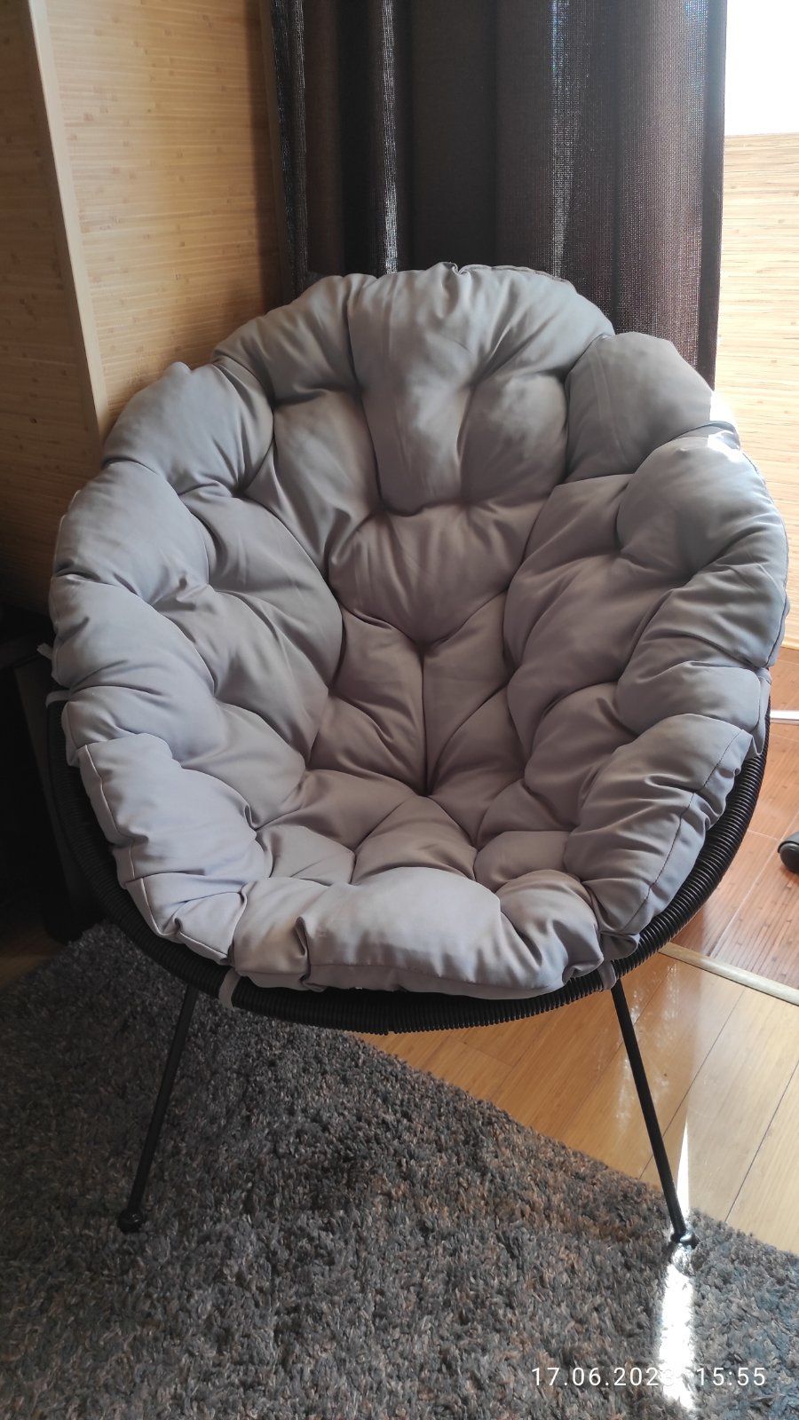 Подушка в кокон матрас в крісло ротангове садову качелю вуличний диван