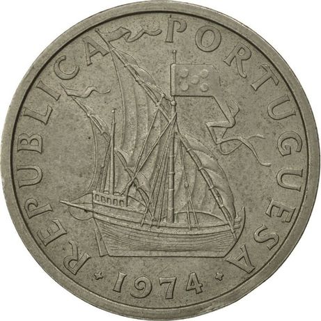 10 Escudo Portugalia - 2 monety 1973 i 1974 - okazja