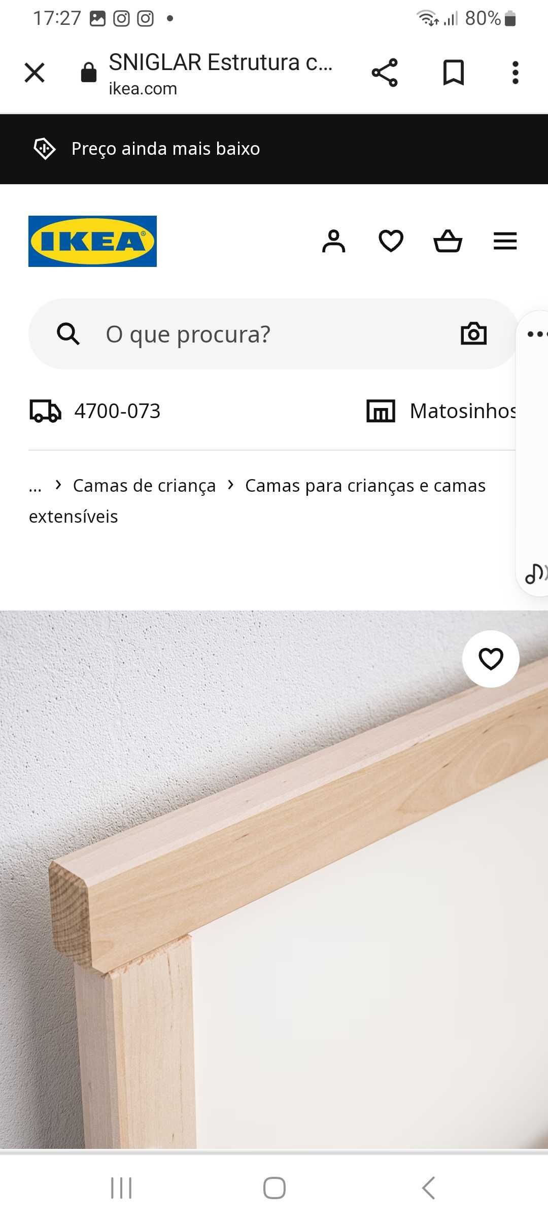 Cama de criança  do Ikeia