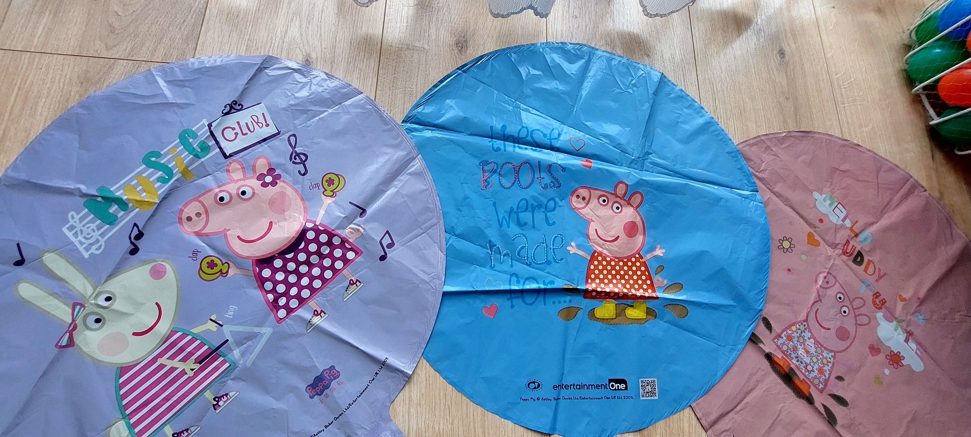 Balony z Peppą oraz serwetki