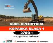 30.06.25 - KURS operatora KOPARKI Klasa 1, szkolenie koparka