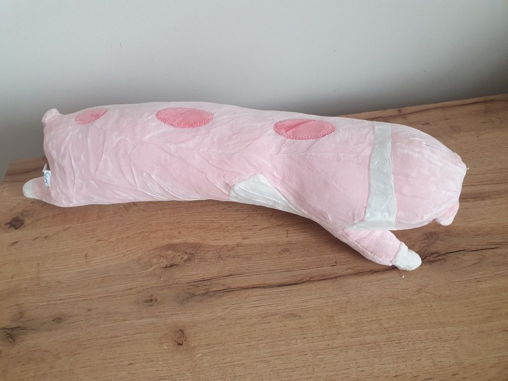 Poduszka długi kot 50cm różowa