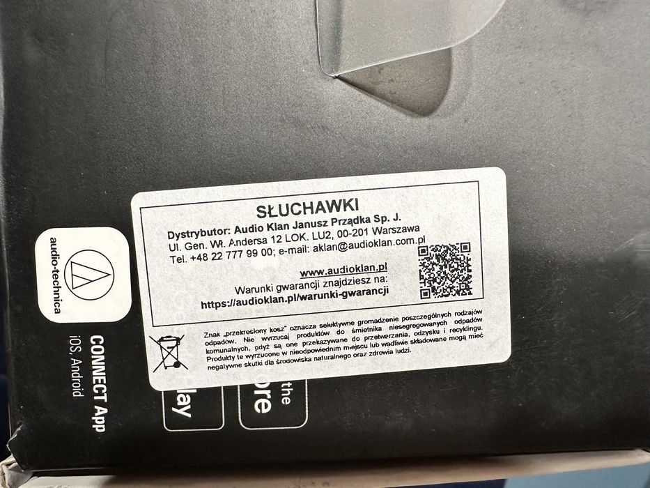 Słuchawki bezprzewodowe Audio Technica ATH M50xBT jak nowe!