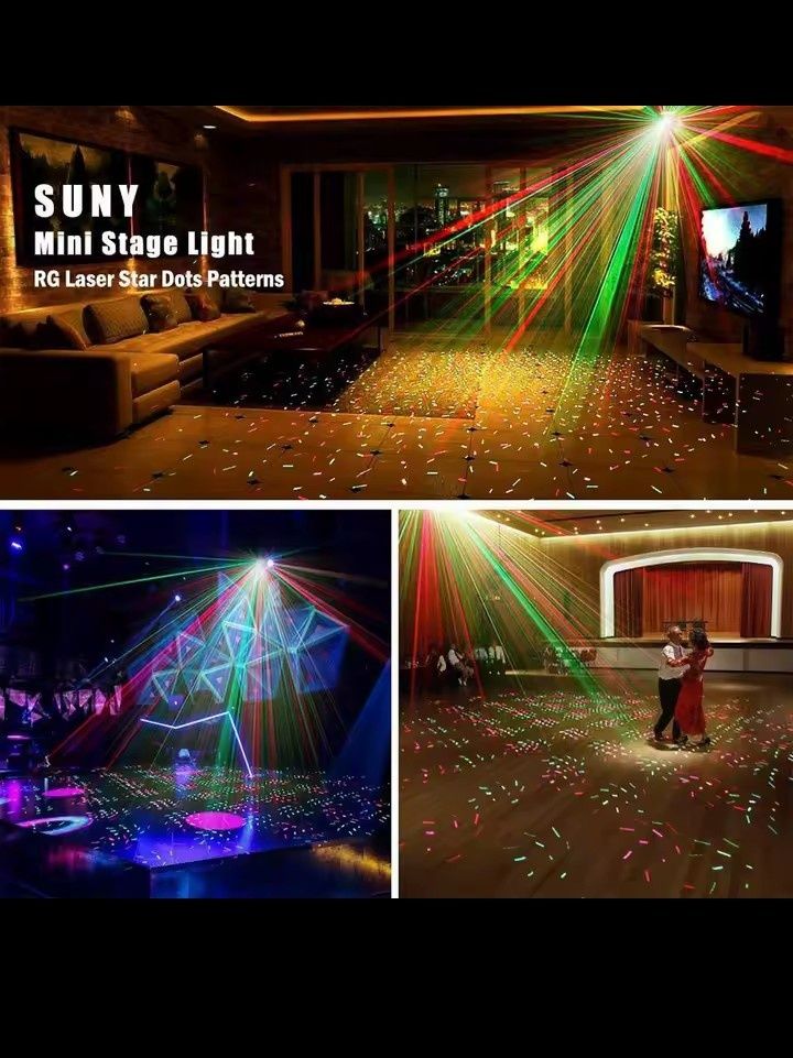 Projektor dyskotekowy kolorofon RGB. Niebieski. Zasilanie sieciowe.