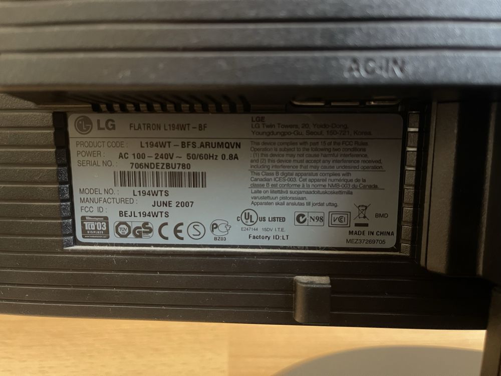 Lg Flarton L194WT-BF