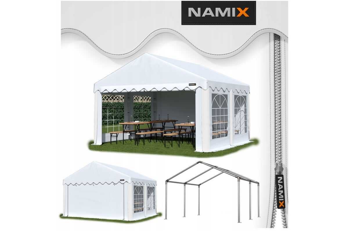 Namiot BASIC 4x5m ogrodowy eventowy imprezowy STAL rózne kolory