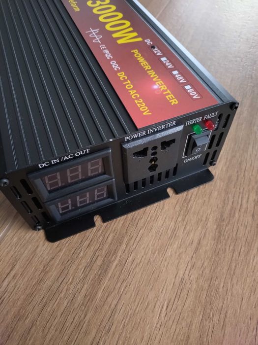 Przetwornica INVERTER UPS 12V 3000W 3KW czysty SINUS EASun
