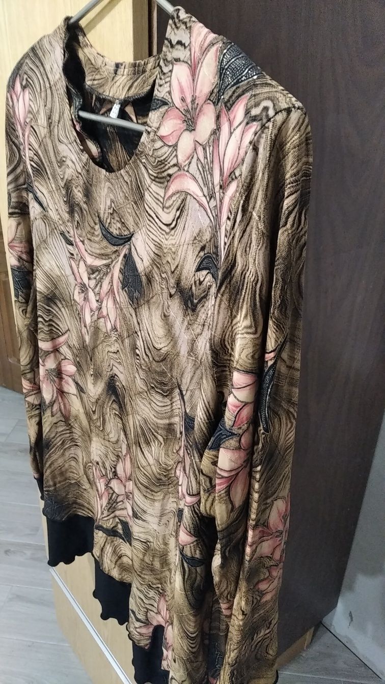 Блуза женская рубашка кофточка Большой размер XXXL