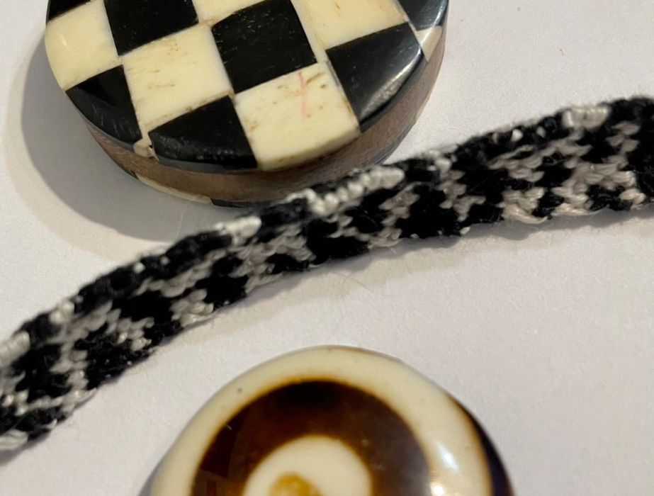 bransoletka przyjaźni muliny zakładka zebra rock paski biała czarna