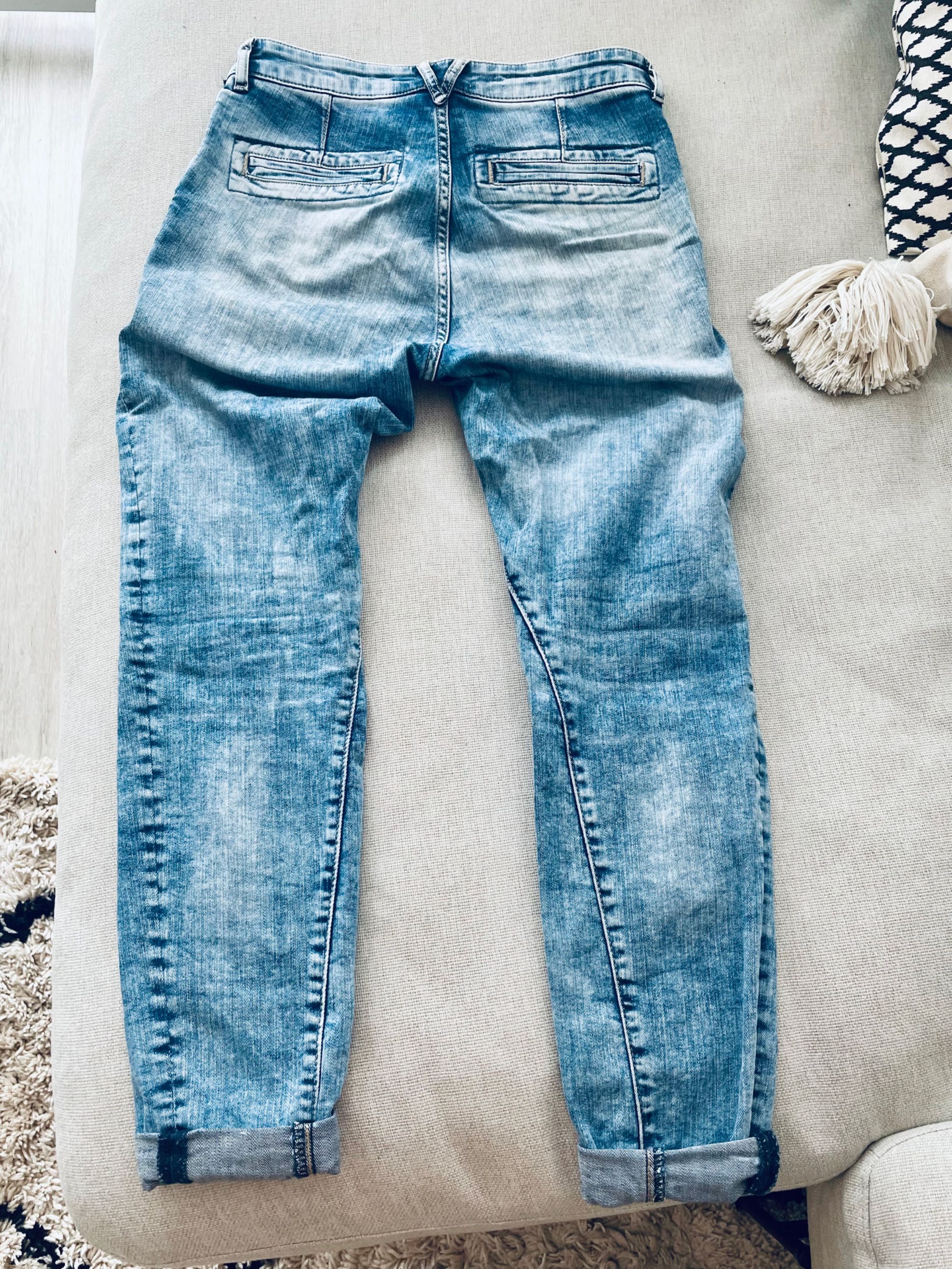 Spodnie jeansowe Lindex S wycierane