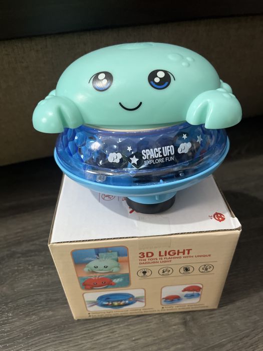 Музична дитяча іграшка краб 2в1