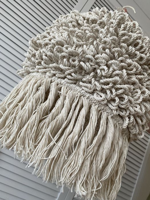 Люстра абажур торшер в стилі бохо, ручна робота, макраме.