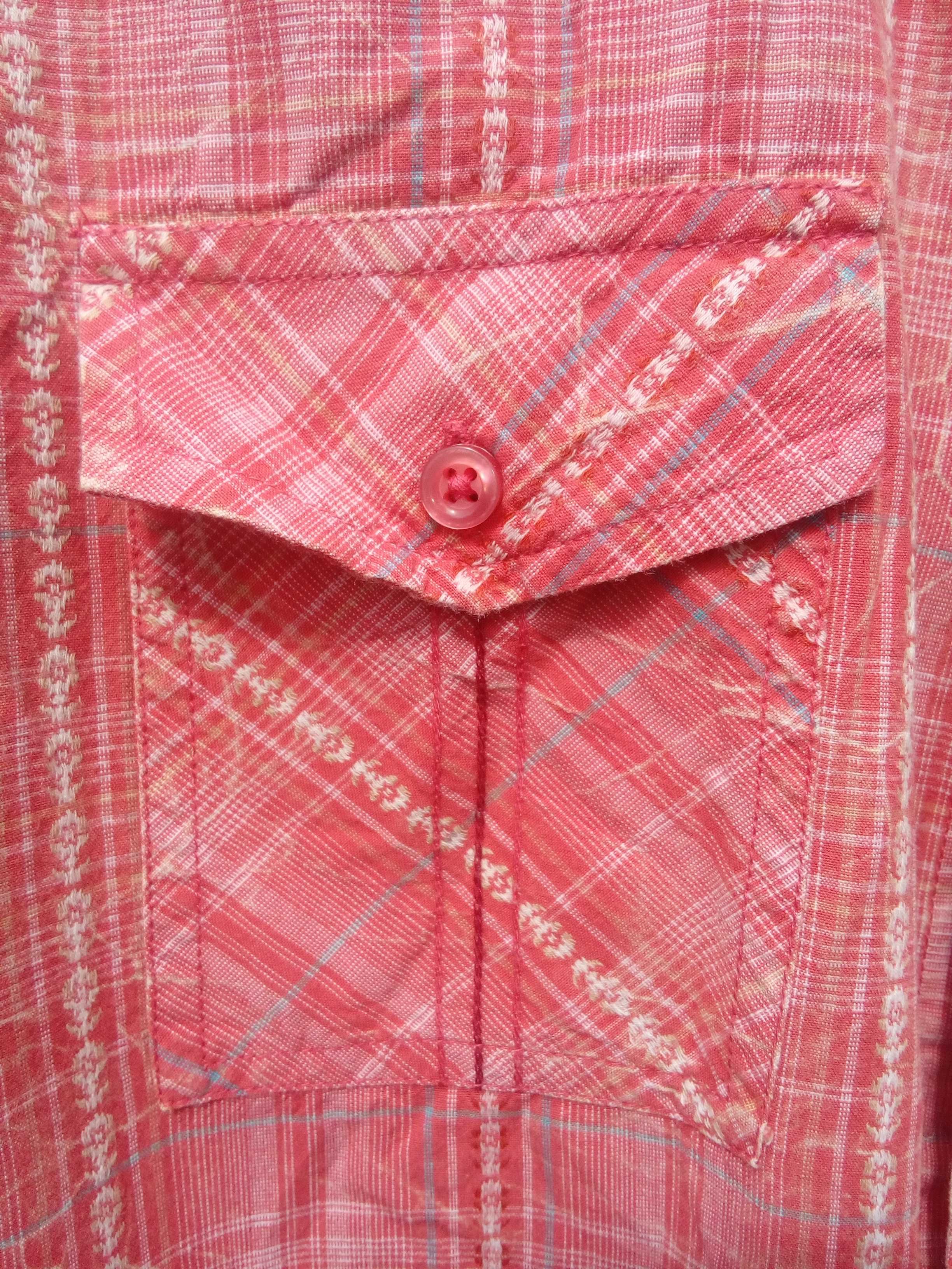 Koszula Red Herring. Designed in UK. Made in India. Fantazyjna tkanina