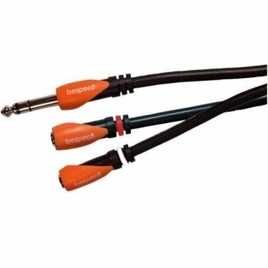 Kabel Bespeco Jack TRS/ 2x mini Jack gniazdo TRS SLYS2X030 0,3m