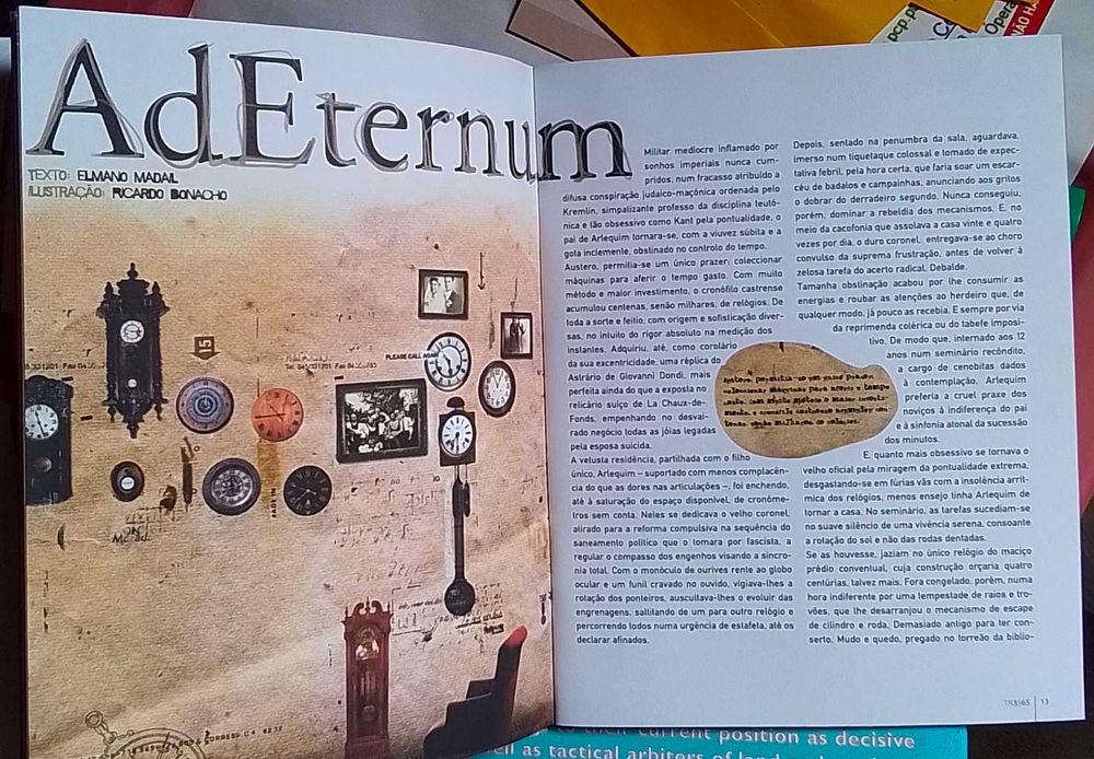 Dois números da defunta Revista 365, criada por Fernando Alvim