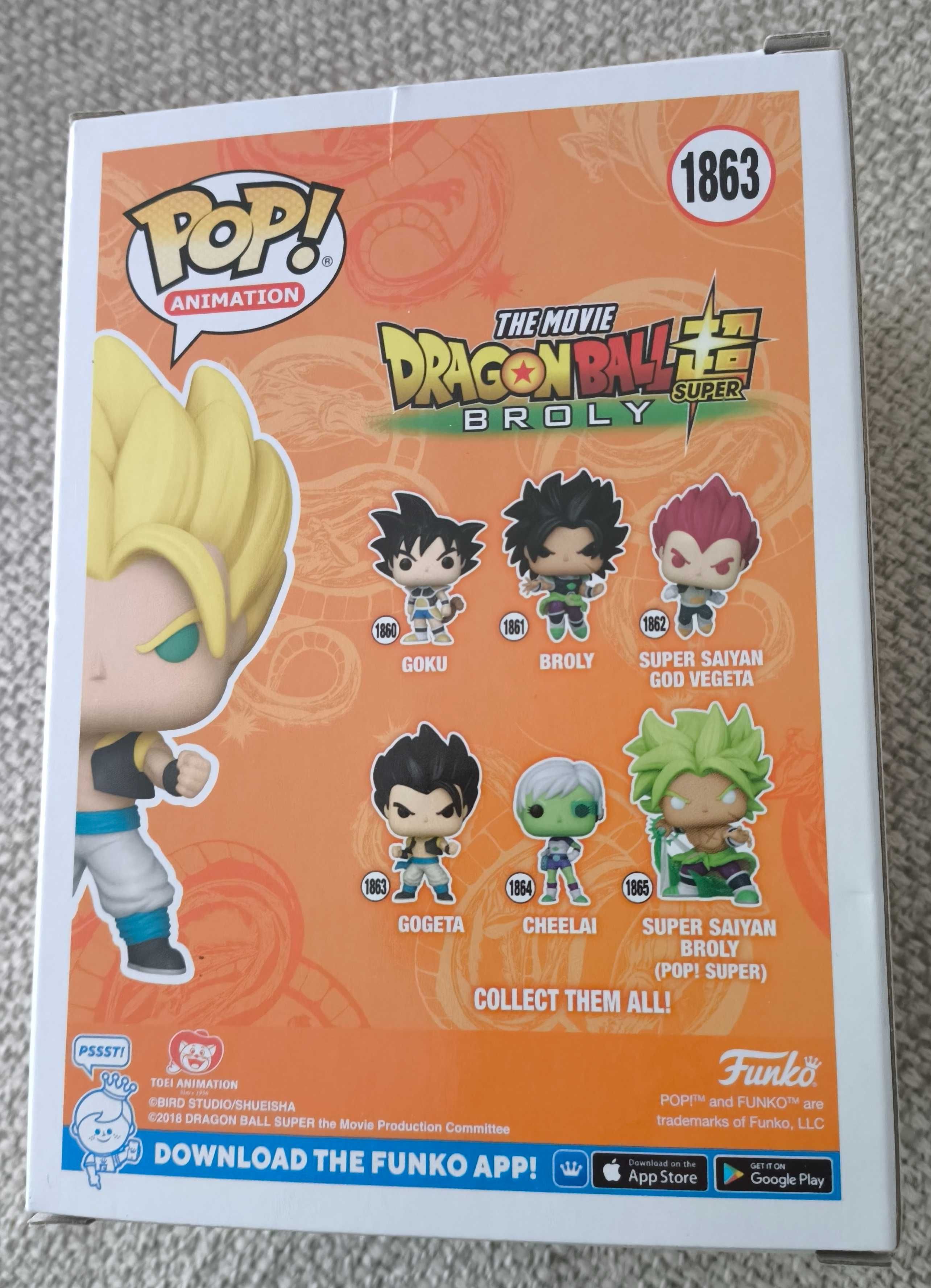 Funko POP - Dragon Ball Super - Super Saiyan Gogeta #1863 - CHASE