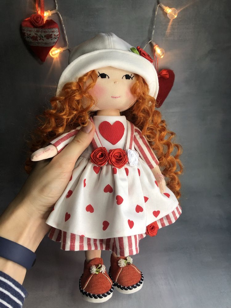 Лялька ручна робота, подарунок символ любові, подарунок дівчині