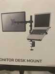 Uchwyt na laptopa i monitor nabiurkowy podwójny  NOWY