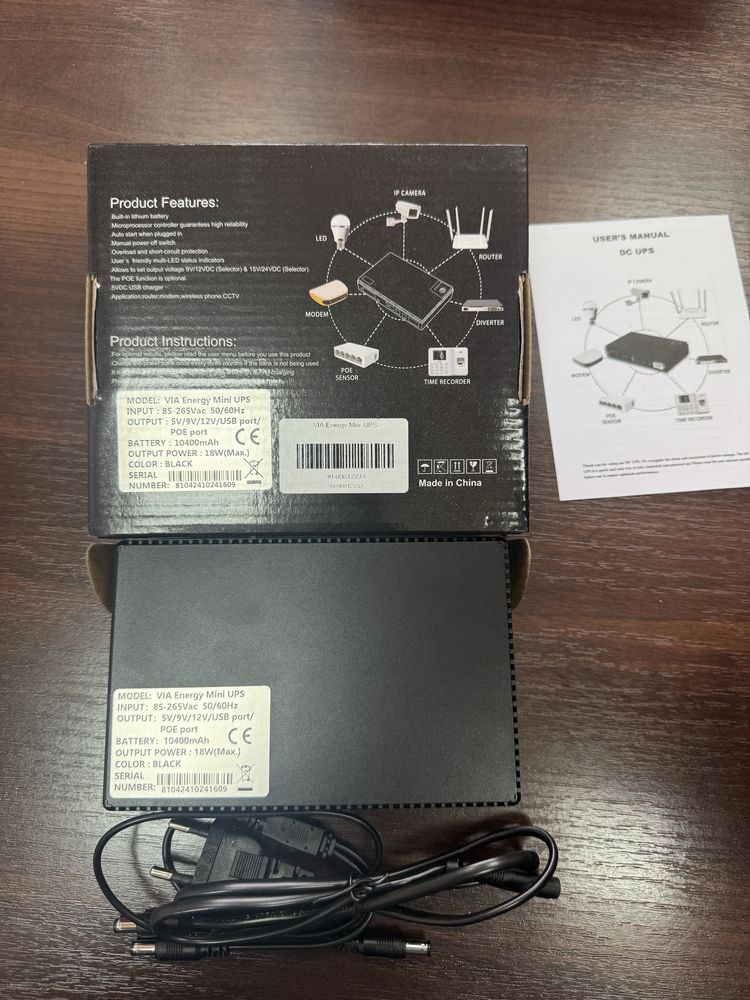 Mini UPS для WiFi роутера