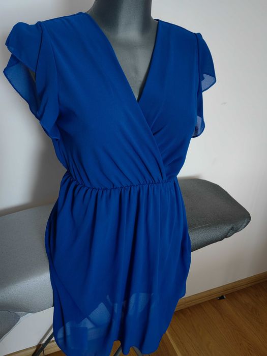 Sukienka nowa z metka niebieska 36 S lato letnia elegancka