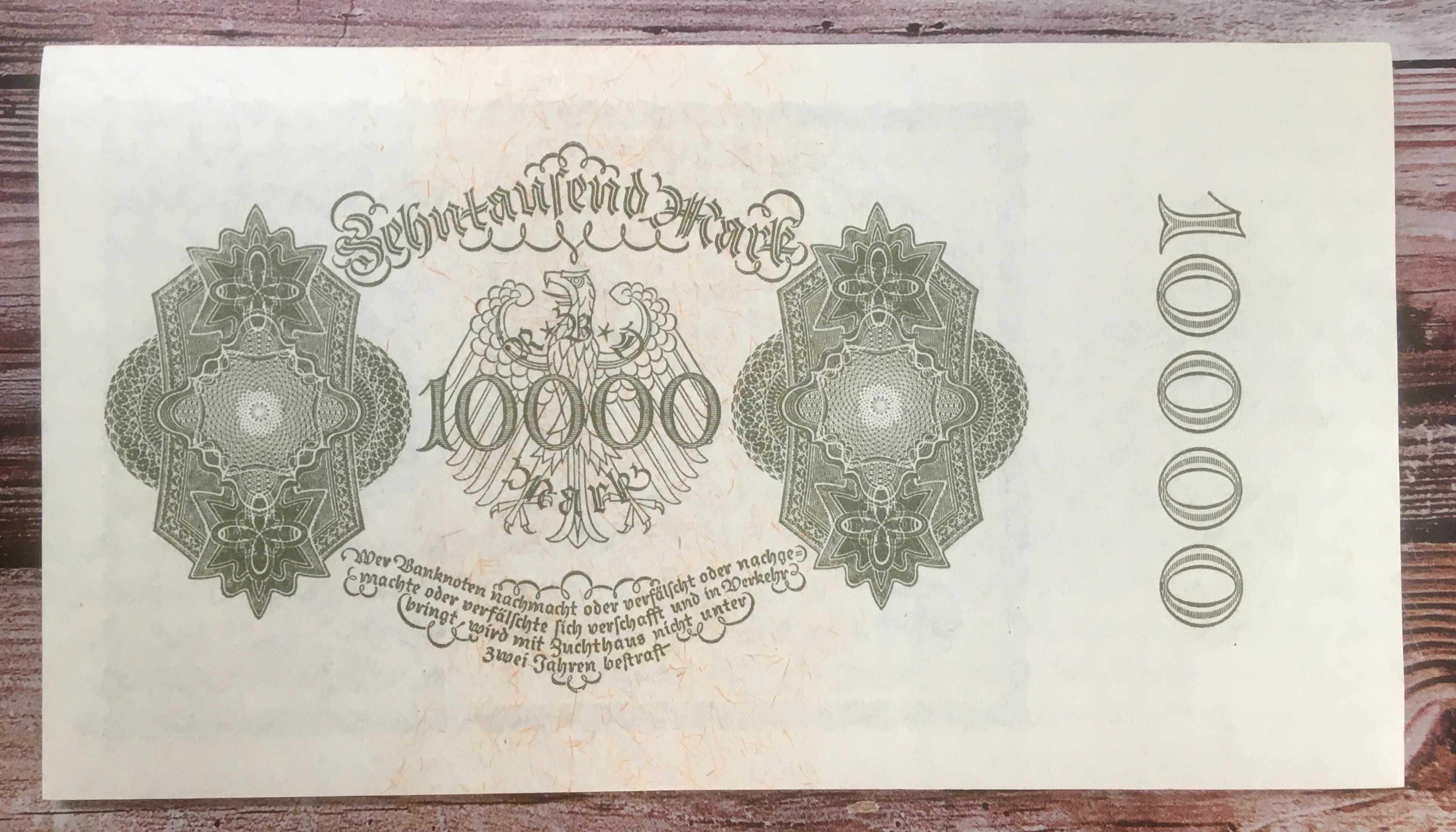 10 000 marek 1922 (Rzesza Niemiecka) - stan UNC - #1