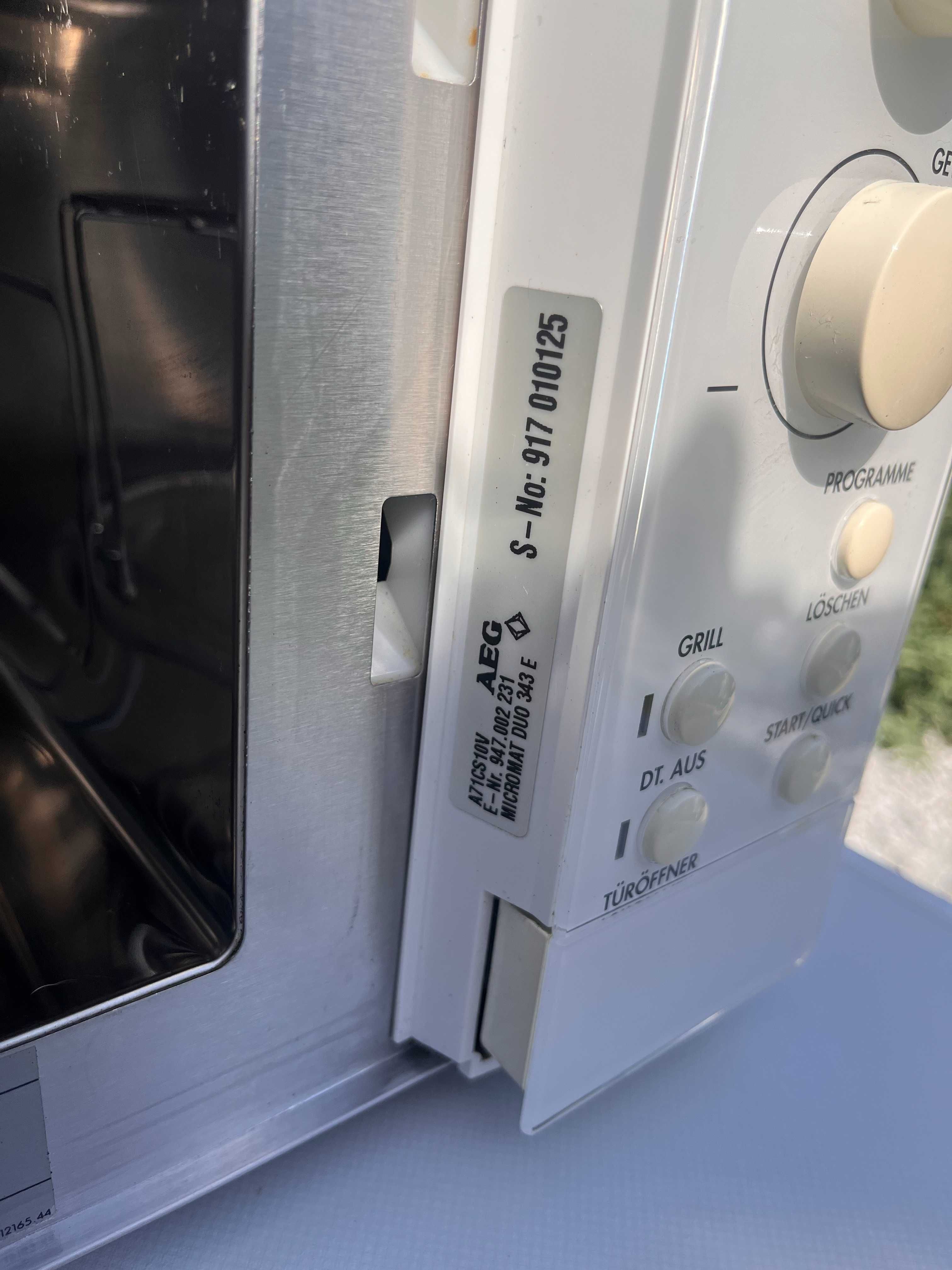 Kuchenka Mikrofalowa, Mikrofalówka AEG - Biała,900 W,Grill - Dowóz