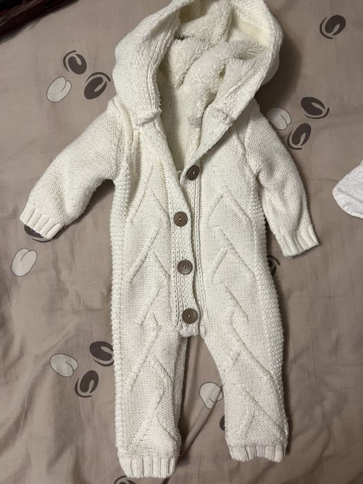 Вязаный комбинезон от 0-6 месяцев