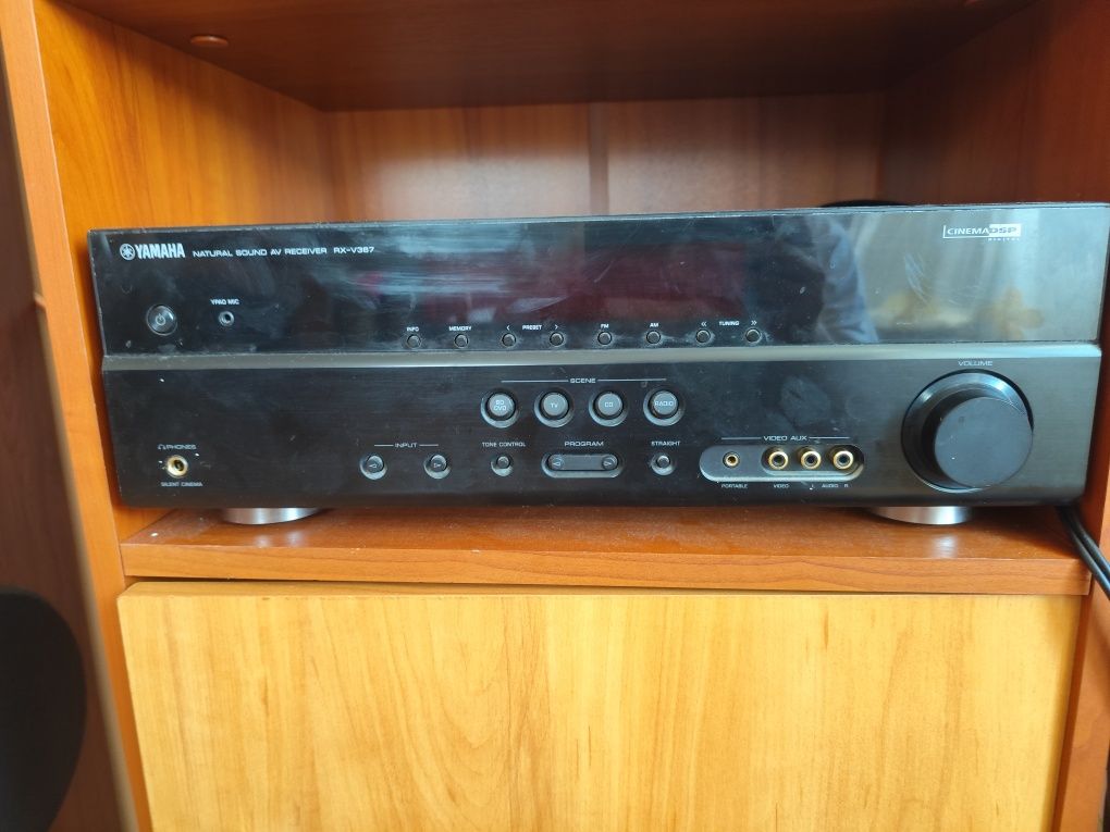 Głośniki m-audio +amplituner yamaha