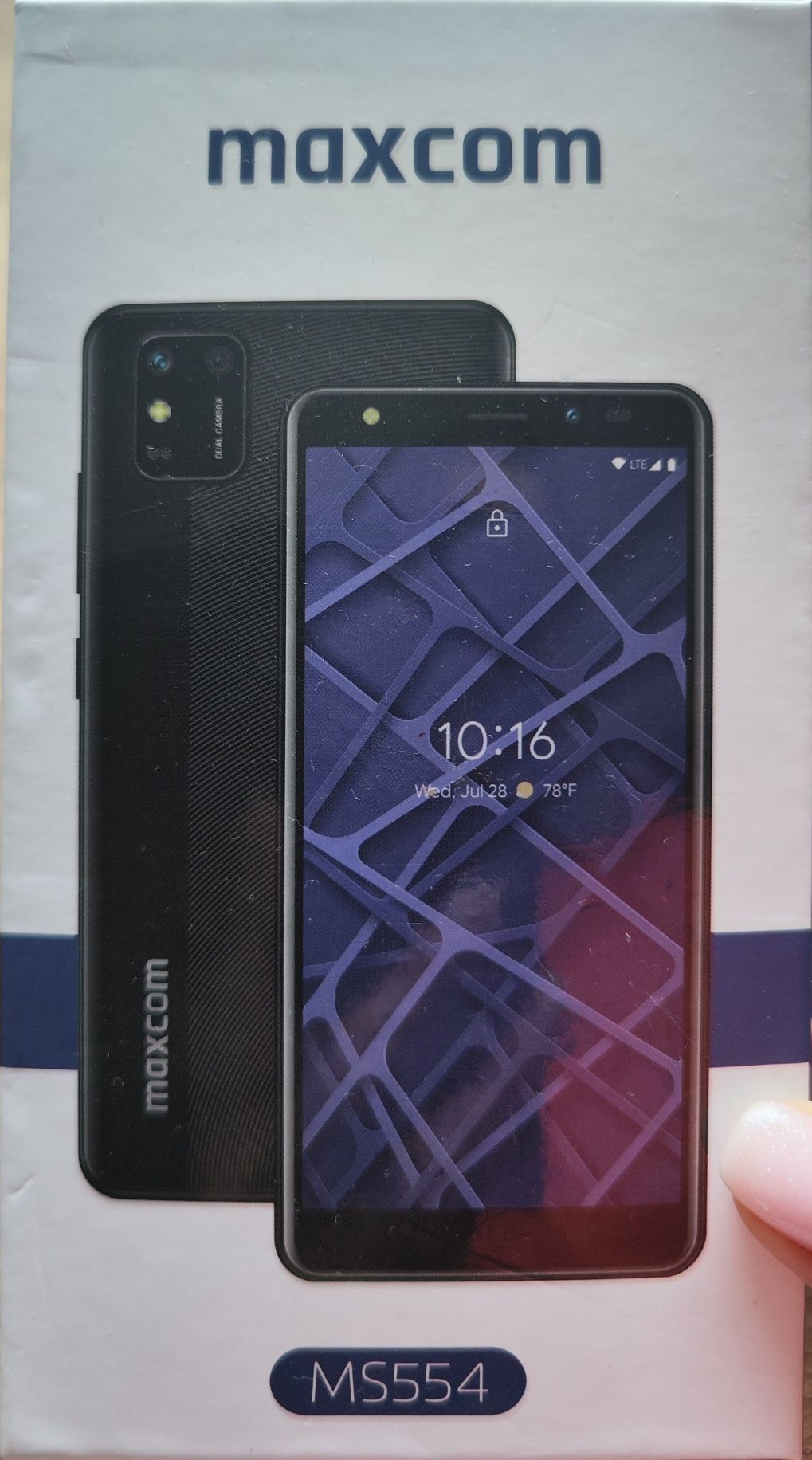 Smartfon dla seniora Maxcom MS554 2 GB / 32 GB czarny gwarancja 

Smar