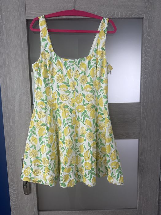 Sukienka letnia gap cytryny xl l len wiskoza bawełna