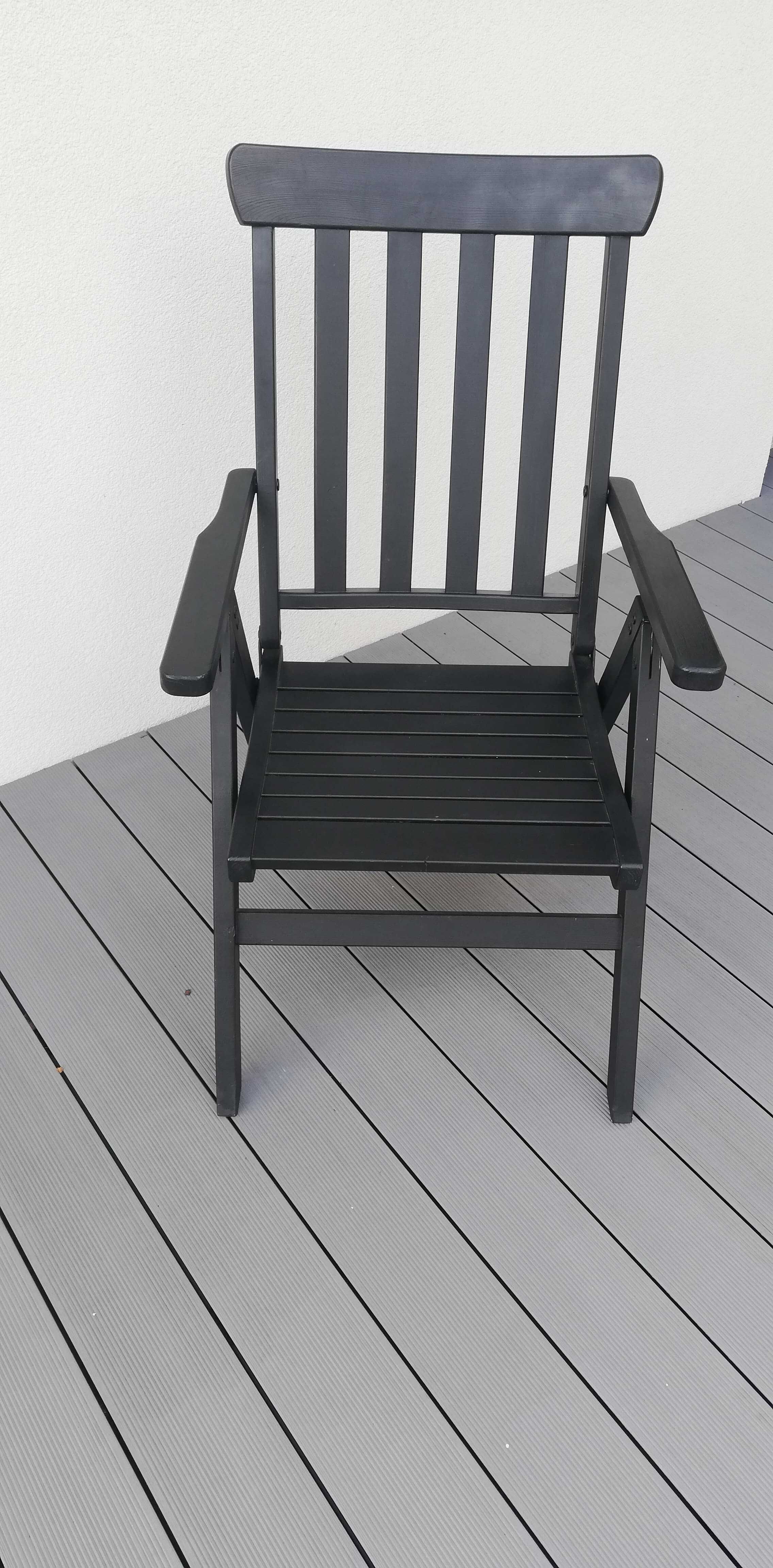 komplet 4 krzeseł z Ikei z regulowanym oparciem
