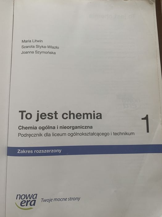 To jest chemia klasa 1