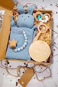 BABY SHOWER narodziny noworodka MIŚ przytulanka GRYZAK gift