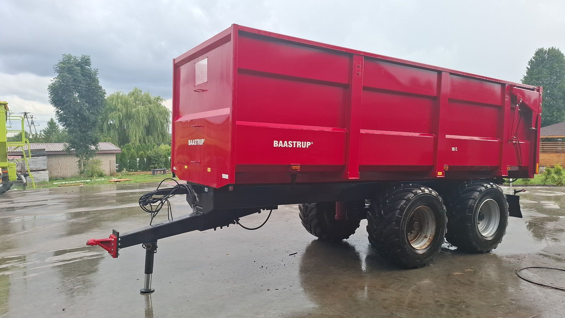 Przyczepa skorupowa 18.5t  idealna! Skrętna oś