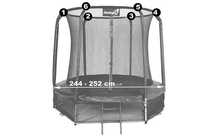 Siatka 6 slupkow ring otuliny kpl 8ft