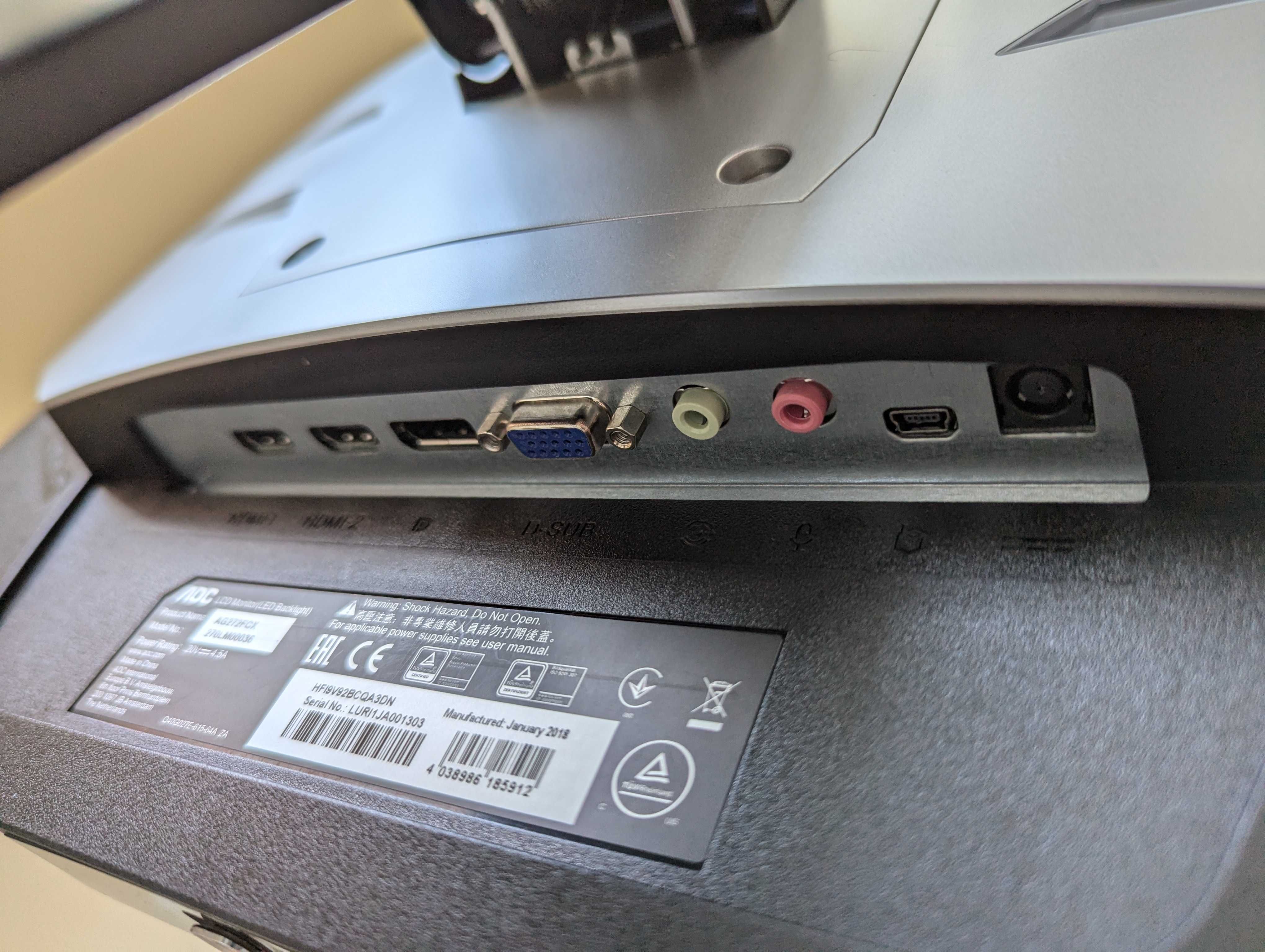 Monitor gamingowy AOC AG272FCX 27" FHD 144hz VA