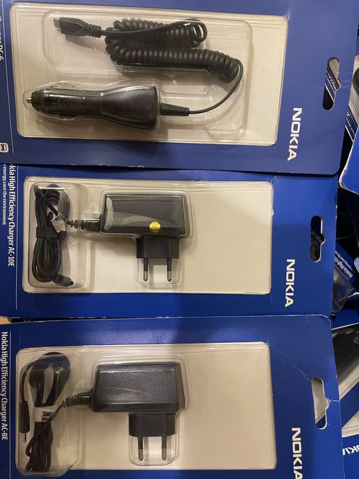 Зарядні пристрої Nokia оригінал, Зарядка нокіа звичайна, автомобільна