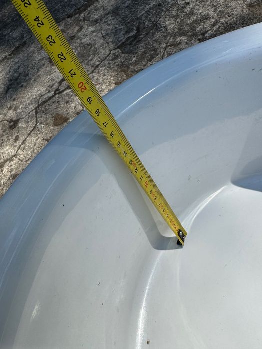 zlew ceramiczny okrągły biały